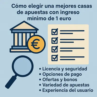 casa de apuestas ingreso minimo 1 euro
